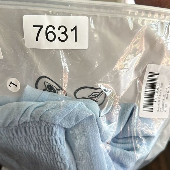 NWT Women’s Pale Blue Halter Cutout Backless Romper Shorts - Size XL - Picture 9 of 11